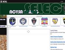 Tablet Screenshot of ncysaselect.com